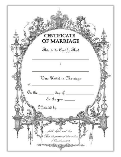 www.thisjoyous.com Keepsake Marriage Certificates