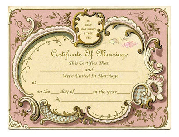 thisjoyous.com Keepsake Marriage Certificates 